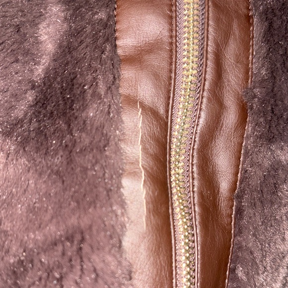 Dennis Basso Chocolate Faux Fur Vest - Picture 7 of 8